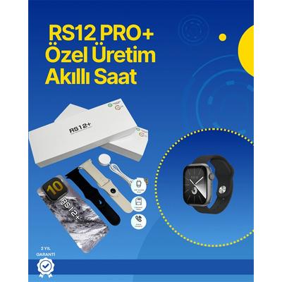. Rs12 Pro+ 2025 Serisi Full Ekranlı Akıllı Saat – 2gb Hafıza, Titanyum Kasa, Suya Dayanıklı, Uzun Şarj Süresi Garantili Model