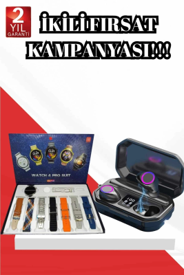 2025 Model Çok Kordonlu Akıllı Saat Ve Bluetooth Kulaklık El Fenerli