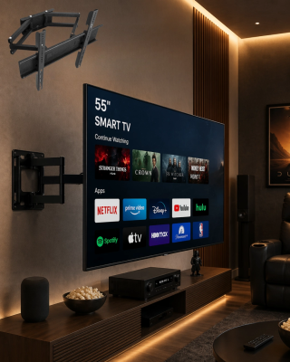 32 55 İnç Televizyon Askı Atı Duvara Monte Hareketli Tv Tutucu