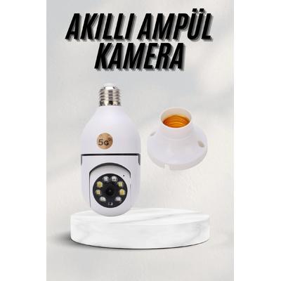 Akıllı Kamera Wifi Kamera Duylu Ampul Görünümlü 360 Derece Dönebilen Ev Kamerası