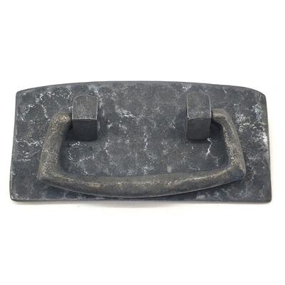 Antika Tarz Dekoratif Pirinç Otantik Dövme Kapı Kulbu - 45x90 Mm, Oksit