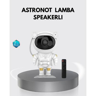 Astronot Şekilli Galaxy Projeksiyon Lambası Nebula Efektli Dekoratif Lamba