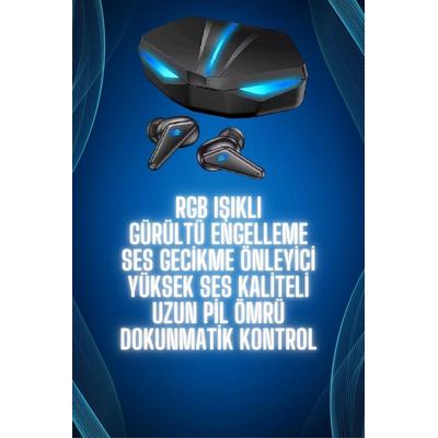 Bluetooth Kulaklık  Kulaklığı Rgb Işıklı Oyunlarda Düşük Gecikme