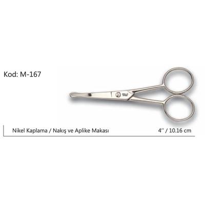Europe Aplike Ve Nakış Makası Kıvrık Küt Uçlu No:4 10,16 Cm