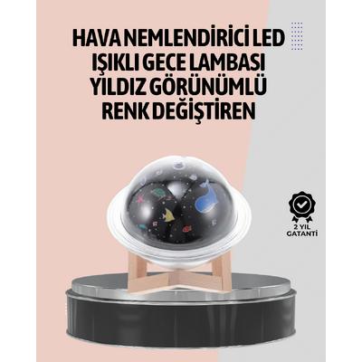 Gece Lambası Özellikli Taşınabilir Nemlendirici Ve Aromaterapi Cihazı Usb Girişli