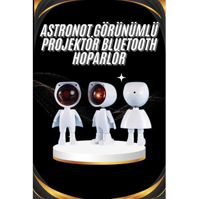 Gün Batımı Projektör Lamba Astronot Görünümlü Dekoratif Masa Lambası
