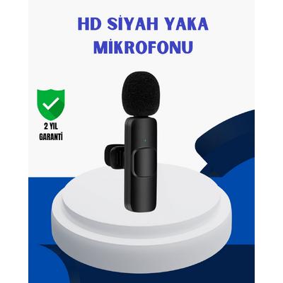İphone İçin Çift Mikrofonlu Telsiz Yaka Mikrofonu 360 Derece Hd Ses