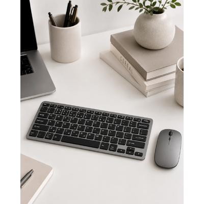Kablosuz Bluetooth Klavye Mouse Seti Şarjlı Tablet Laptop Uyumlu