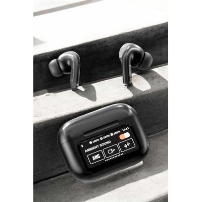 Kablosuz Bluetooth Kulaklık Ekranlı Uzun Şarj Süreli Anc Destekli