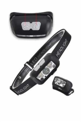 Kamp Lambası Kafa Feneri Kafa Lambası Ayarlanabilir Sensörlü Şarjlı