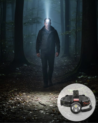 Led Sensörlü Şarjlı Kafa Feneri Lcd Ekranlı 30w Güçlü Işık