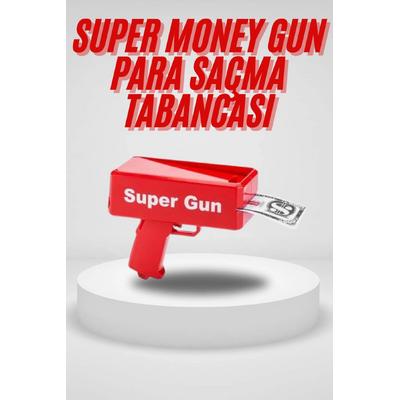 Para Saçma Tabancası Kırmızı Para Fırlatma Oyuncağı Parti Eğlencesi