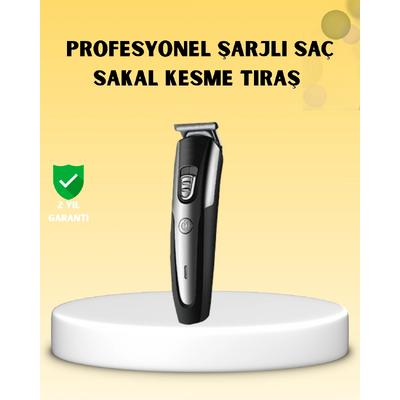 Profesyonel Saç Ve Sakal Kesme Tıraş Makinesi Kablosuz Ergonomik Tasarım