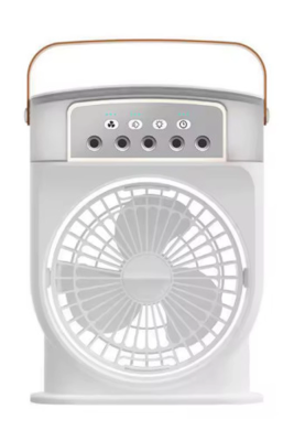 Şarjlı 600 Ml Su Hazneli Taşınabilir Masaüstü Vanilatör  Güçlü Fan Ve 2000 Mah Pil Beyaz