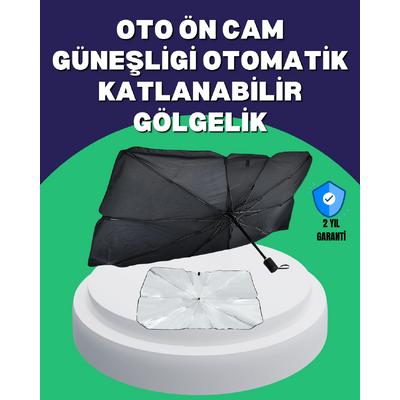 Şemsiye Tasarımlı Katlanabilir Araç Güneşliği – Geniş Uyumlu, Uv Koruma