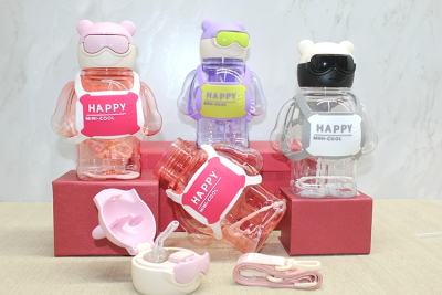 Sevimli 3d Desenli Su Matarası (bpa İçermez)