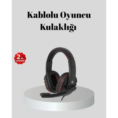 Stereo Ses Destekli Mikrofonlu  Kulaklık – Yumuşak Pedli