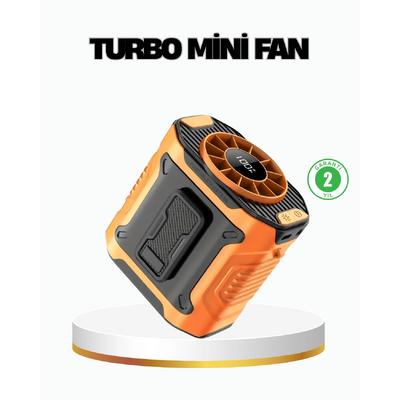 Turbo Mini Taşınabilir Fan – 100 Kademeli Dijital Hız Kontrolü Ve Type-c Şarj
