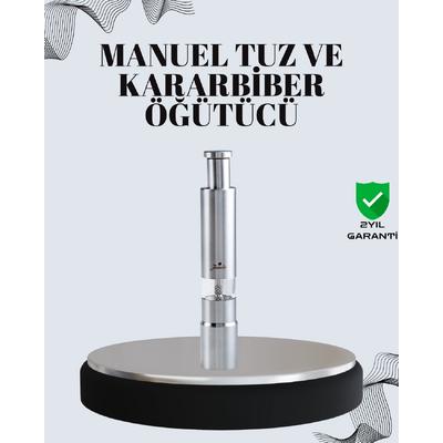Tuz Ve Kararbiber Öğütücü - Şeffaf Akrilik Hazne