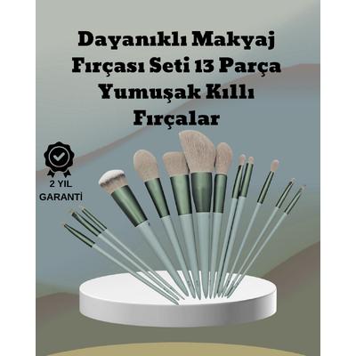 Umuşak Kıllı Es Tasarımlı 13'lü Makyaj Fırçası Seti Günlük Ve Profesyonel Kullanım