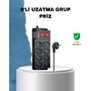 2 Metre Güçlü Çoklu Priz 8 Soket