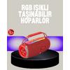 20w Kablosuz Bluetooth Hoparlör Rgb Işık Efektli Usb/sd/aux Destekli
