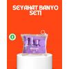 5 Parça Seyahat Kişisel Bakım Seti Şişe Sprey Krem Kutulu