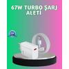 67 Watt Güçlü Turbo Şarj Aleti Samsung Note 10 Note 20 Uyumlu