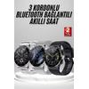 Akıllı Saat Amoled Ekran Bluetooth Bağlantılı Sesli Görüşme Nabız Ölçer