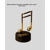 Altın Nota Figürlü Dönen Müzik Kutusu Dekoratif Music Box