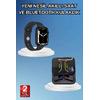 Bluetooth Bağlantılı Kablosuz Kulaklık Ve Yeni Nesil Akıllı Saat 5.0 Bluetooth