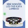 El Sensörlü Led Far Suya Dayanıklı Şarjlı Kafa Lambası