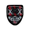 Hallowen Parti Maskesi Neon Led Işıklı Maske 3 Modlu Cadılar Bayramı Maskesi