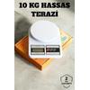 Hassas Terazi 10 Kg Kapasiteli, Yüksek Hassasiyetli Dijital Mutfak Tartısı