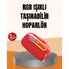 Ipx6 Su Geçirmez Rgb Led Işıklı Taşınabilir Bluetooth Hoparlör 2400 Mah