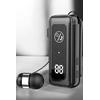 Kablolu Makaralı Bluetooth Kulaklık Uzun Pil Ömrü Dijital Göstergeli