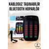 Kablosuz Bluetooth Hoparlör Taşınabilir 6.5 İnç Led Işık Kareoke