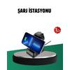 Kablosuz Şarjlı Dijital Masa Saati – 3 Parlaklık Seviyeli Led, Hızlı Şarj, Apple Uyumlu