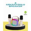 Led Işıklı Taşınabilir Karaoke Hoparlör – Usb & Aux Girişli