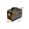 Nostaljik Radyo Bluetooth Bağlantılı Müzik Kutusu Ahşap