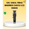 Profesyonel Tıraş Makinesi Lcd Ekranlı Turbo Mod Ve Güçlü Motor