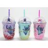 Stitch Figürlü Pipetli Kapaklı Kupa Bardak Alk5110