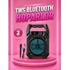 Taşınabilir 6.5” Bluetooth Hoparlör Usb Tf Kart Mikrofonlu Şarjlı Sistem